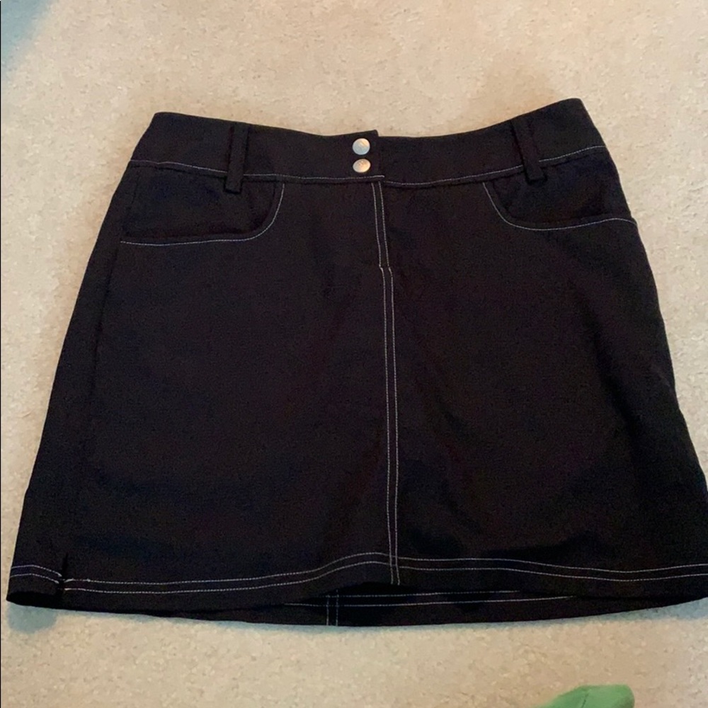 BLACK ADIDAS GOLF SKIRT